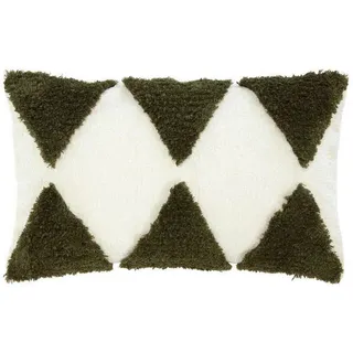 Kissenhülle , Grün , Textil , Ornament , 30x50 cm , Heimtextilien, Bezüge, Kissenbezüge