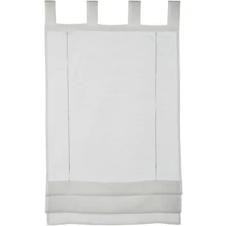 GARDINIA Raffrollo Voile Schlaufen, Weiß,