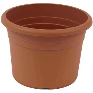 Blumentopf CILINDRO Ø25 17,6cm hoch terracotta rund Bodenlöcher Pflanzkübel