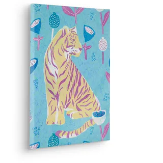 KOMAR Leinwandbild »Vegan Tiger - Größe 30 x 40 cm« Natur 1 Stk. tlg. Keilrahmenbild mi Echtholzrahmen, bunt
