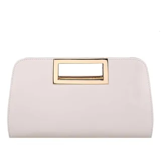 VASCHY Clutch Damen, Mode Schultertasche ELegant Handtasche Umhängetasche Vegan Leder Wristlet Clutch Crossbody für Hochzeit Freizeit Party Beige