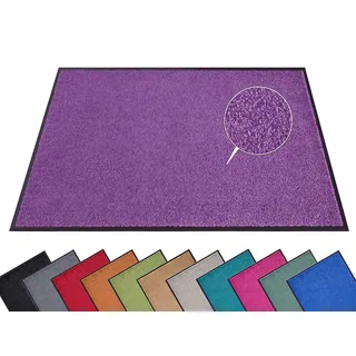 HANSE HOME Fußmatte (S-XXL) 40x60cm – 12 Farben – Fussmatte Outdoor Schmutzfangmatte Türmatte Waschbar & Wetterfest rutschfest für Eingangsbereich & Außenbereich – Violett