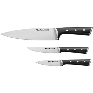 Tefal ICE Force Besteck Messer Set 3tlg. - Silber, Schwarz