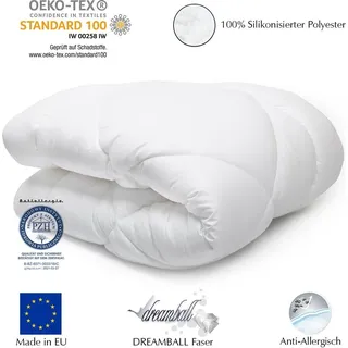 Home-&-Fashion H&F Heimtextilien Bettdecke 135x200 Winterbettdecke | Warm and Weiche | Steppdecken bezug: 100% mikrofaser | Allergiker bettwäsche mit | Füllung: 1250g