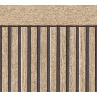 A.S. Creation Vliestapete Wallpanel 5 m x 1,06 m Braun-Schwarz FSC®