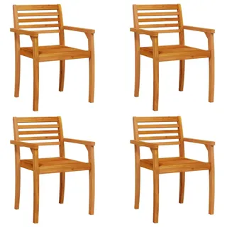vidaXL Gartenstühle 4 Stk 55 x 55 x 85 cm braun