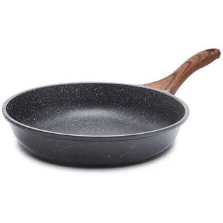 SENSARTE 28cm Antihaft Bratpfanne Skillet, Schweizer Granit Beschichtung Omelette Pfanne, Gesunde Stein Kochgeschirr Chef's Pan, Gasherd und Induktion Kompatibel
