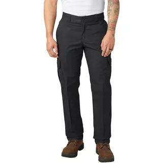 Dickies Herren Slim Fit Cargo Pants Lässige Business-Hose, Schwarz, 32W / 32L