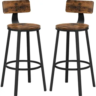 VASAGLE 2 VASAGLE Barhocker LBC026B01V2 braun