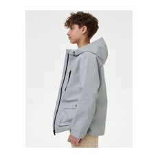 M&S Collection Wasserabweisende, praktische Jacke (6-16 Jahre) - Grey, Grey, 6-7 Y