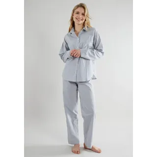 Tom Tailor Pyjama, (2 tlg.), mit klassichem Schnitt TOM TAILOR blau-mittel-Streifen