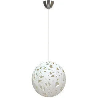 Pendelleuchte , Weiß , Kunststoff , Kugel , 40x130x40 cm , RoHS, Europäischer Sicherheitsstandard , einfach zu transportieren , Lampen & Leuchten, Innenbeleuchtung, Hängeleuchten, Pendelleuchten