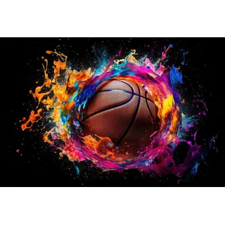 Dekorative magnetische Heizkörperverkleidung fürs Jugendzimmer - Basketball