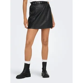 ONLY Lederimitatrock »ONLNEWHEIDI FAUX LEATHER SKIRT OTW« ONLY Black S (36)