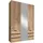 Drehtürenschrank Level by fresh to go 150 x 216 x 58 cm Braun