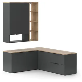 Vicco Wohnwand Wido Anthrazit 5 Teile, Model 49805 - Dunkelgrau