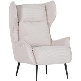 Landscape Ohrensessel , Beige , Metall , 83x106x89 cm , Stoffauswahl, erweiterbar (Typenauswahl) , Wohnzimmer, Sessel, Polstersessel
