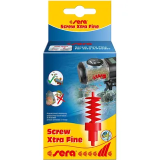 sera Screw Xtra Fine (rot) | Förderschnecke für den X-Feeder | Ersatzteil zur präzisen Dosierung von feinem Futter 0 |1–1 mm | ca. 7-Fach geringere Abgabe