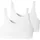95/5 Bustier mit Stretch-Anteil im 2er-Pack Weiss 36