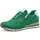 Damen Sneaker flach mit Reißverschluss Vegan, Grün (Leaf green com), 39 EU