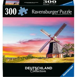 Ravensburger Puzzle 12001478 - Die Windmühle von Klütz - Deutschland Collection - 300 Teile Puzzle für Erwachsene ab 14 Jahren, Deutschland-Puzzle