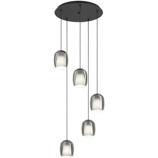 EGLO CIAMPINO CLUSTER 5XE27 SCHWARZ/SCHWARZ TRANSP.