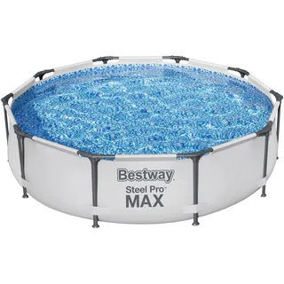 BESTWAY Steel Pro Max Frame Pool 305 x 76 cm lichtgrau