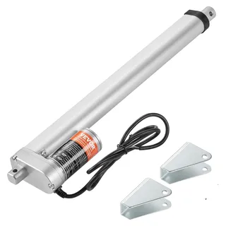 VEVOR Linearaktuator 12V 10,2 cm Hohe Last 149,7 kg/1500N 0,5 cm/s IP54 Schutz, Verbessert, 12 Zoll