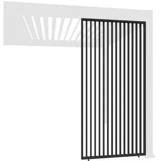 Weide Vertikale Lamellenwand für Weide Pergola 1,13m in Anthrazit aus Aluminium