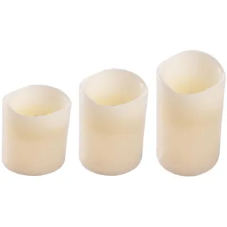 HOMEA 6BLP006 LED-Kerzen, elfenbeinfarben, klein
