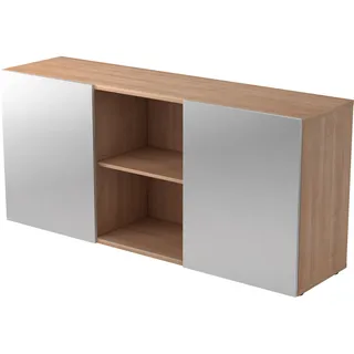 Hammerbacher 1780 Aktenschrank 160 x 42 x 74,8 cm silber