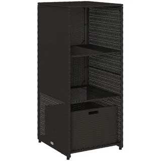 vidaXL Gartenschrank 50 x 55 x 115 cm Schwarz