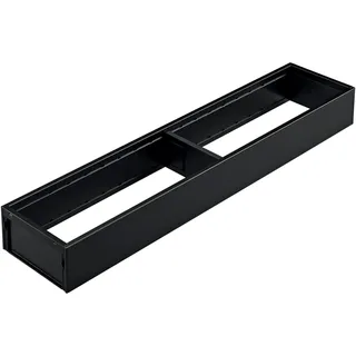 Blum AMBIA-LINE Schubladen-Organizer aus pulverbeschichtetem Stahl | ideal geeignet für den Einsatz in Küche, Bad & Wohnbereich | modular erweiterbar | 42×10×5 cm | mit Magnetplatte | Carbonschwarz