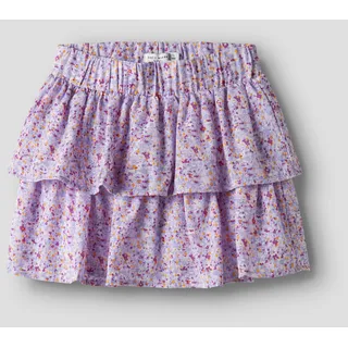 Name It Volantrock »NKFVINAYA SKIRT FFF NOOS« Kunstfaser, Stretch, Allover Druck