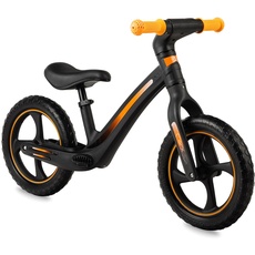 MoMi MIZO Kinderlaufrad für Mädchen und Jungen (max. Körpergewicht 25 kg), Lauf-Zweirad mit pannensicheren Kunststoffrädern und Fußstützen, leichte Konstruktion – nur 3 kg