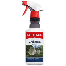 MELLERUD Grabstein Reiniger | 1 x 0,5 l | Effizientes Spray zum Entfernen von Schmutz und Grünbelag