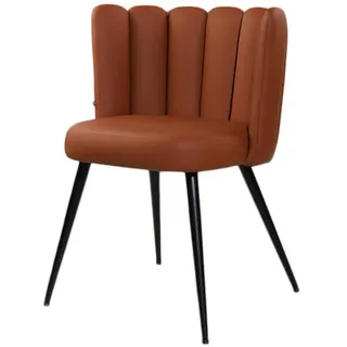 Kawola Esszimmerstuhl Jada Braun Kunstleder , Textil , 59x79x55 cm , Esszimmer, Stühle