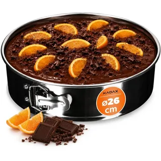KADAX Backblech für Torten "Lodi", Tortenform, runde Backform, Kuchenform 26cm