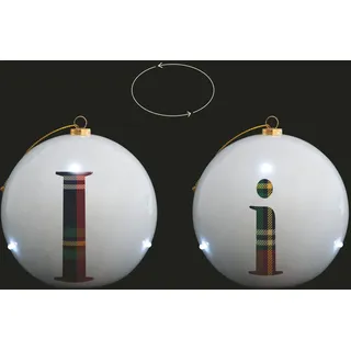 Villa d'Este Home Tivoli LED Weihnachtskugel Ø 10 cm, Monogramm I