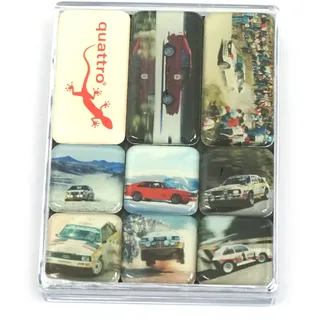 Audi A16-2178 Magnet Quattro Kühlschrankmagnet Klassik Rallye Motorsport Gecko