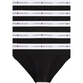 Tommy Hilfiger Herren 5er Pack Unterhosen Briefs Unterwäsche, Mehrfarbig (Black/Black/Black/Black/Black), XL
