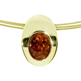 OSTSEE-SCHMUCK Halsreif "Ostsee-Schmuck Halsreif mit Anhänger Gleiter-Rabea 16 x 11 mm", weiß, neutral