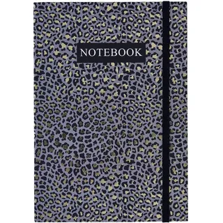 Jungle Toile Notizbuch, A5, 64 Blatt/128 Seiten, Gummizugverschluss