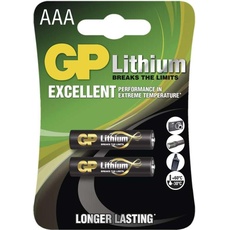 GP Batteries 24LF-U2 LITHIUM 1.5V AAA FR03 (2 Stk., AAA), Batterien + Akkus