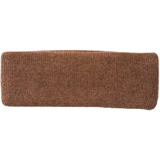 FosterNatur, Merino Stirnband mit Baumwollfutter, 100% Wolle Merino extrafein (Hazelnut)