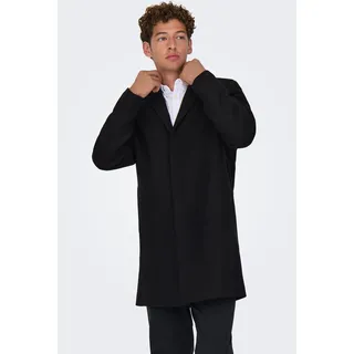 ONLY & SONS Kurzmantel "ONSARON WOOL COAT OTW", schwarz