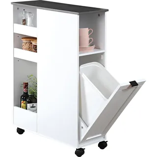 Kesper Nischenregal aus Spanplatte, Melamin weiß - Weiß