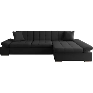 MIRJAN24 Ecksofa Malwi, Polsterecke, L-Form Schlafsofa, Eckcouch mit Bettkasten (Farbe: Soul 20, Seite: Rechts) - Grün