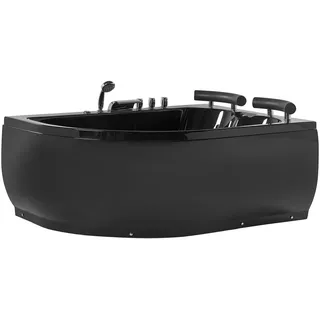 Beliani Whirlpool Badewanne mit Tür 113 x 160 cm (Paradiso)