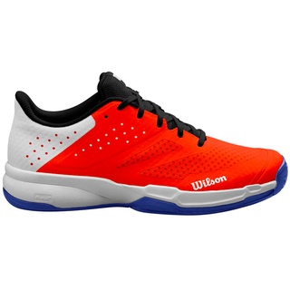 Wilson Kaos Stroke 2.0 Tennisschuh, Herren, Gr. 44, Weiß/Orange/Blau (White/Orange/Bluing)